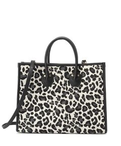 Reflect / リフレクト トートバッグ | 【しっかり収納／ショルダー付き】レオパードジャカードバッグ