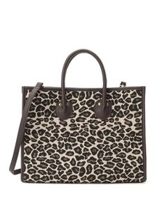 Reflect / リフレクト トートバッグ | 【しっかり収納／ショルダー付き】レオパードジャカードバッグ