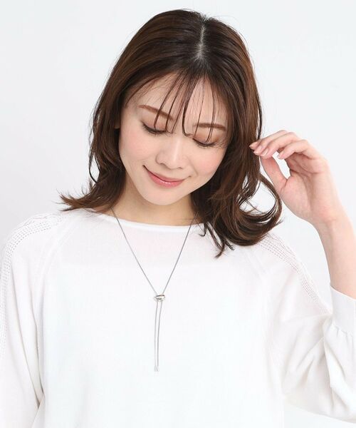 Reflect / リフレクト ネックレス・ペンダント・チョーカー | 【夏SALE／スライド式チェーン／長さ調節可】ビーンズY字ネックレス | 詳細2