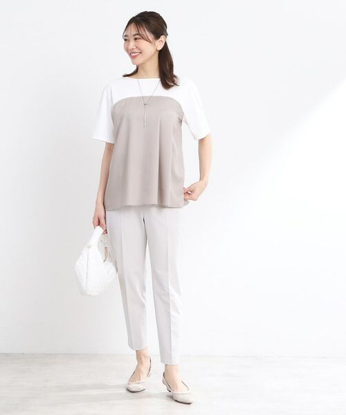 Reflect / リフレクト カットソー | 【マシンウォッシュ可能】レイヤード風ジャージブラウス | 詳細17