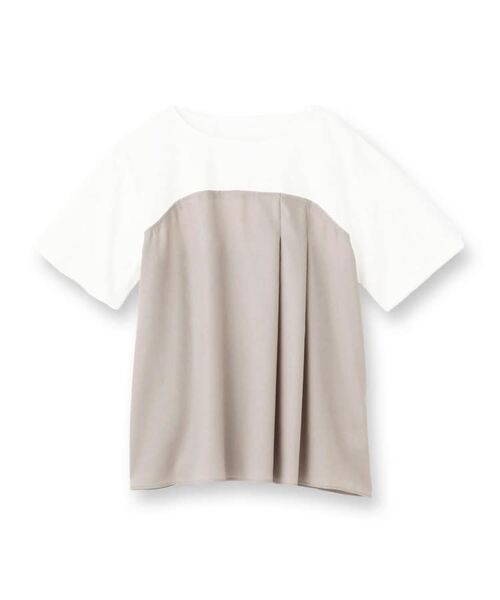 Reflect / リフレクト カットソー | 【マシンウォッシュ可能】レイヤード風ジャージブラウス | 詳細19