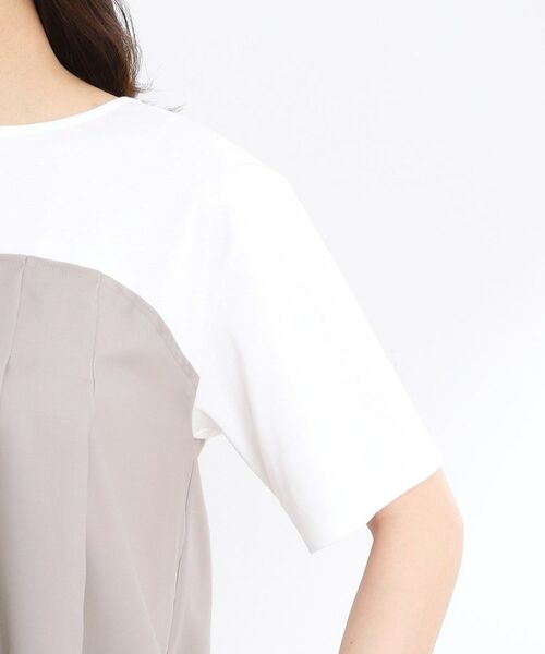 Reflect / リフレクト カットソー | 【マシンウォッシュ可能】レイヤード風ジャージブラウス | 詳細24