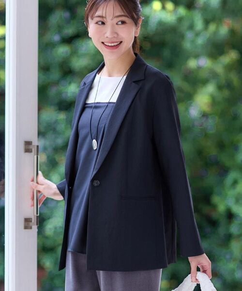 Reflect / リフレクト カットソー | 【マシンウォッシュ可能】レイヤード風ジャージブラウス | 詳細28