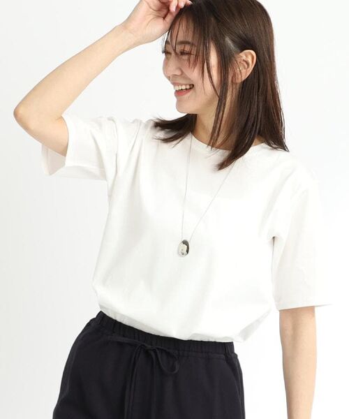 Reflect/リフレクト 【UVカット/接触冷感/マシンウォッシュ可能】ベーシックジャージTシャツ オフホワイト(003) 17(4L) Reflect/リフレクト 【UVカット/接触冷感/マシンウォッシュ可能】ベーシックジャージTシャツ オフホワイト(003) 17(4L)