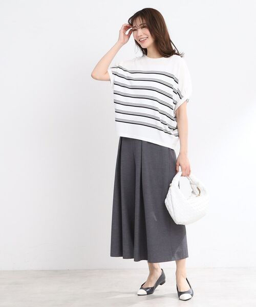 Reflect / リフレクト ニット・セーター | 【WEB先行カラーあり／手洗い可】スレッドボーダーニット | 詳細11