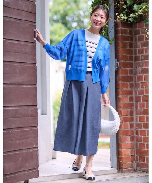 Reflect / リフレクト ニット・セーター | 【WEB先行カラーあり／手洗い可】スレッドボーダーニット | 詳細2