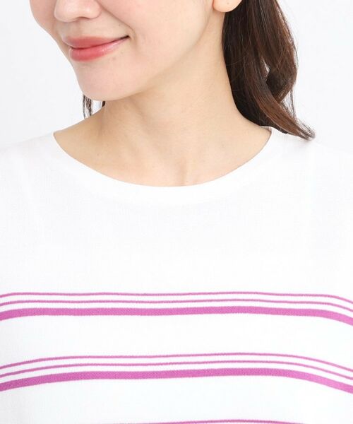 Reflect / リフレクト ニット・セーター | 【WEB先行カラーあり／手洗い可】スレッドボーダーニット | 詳細25