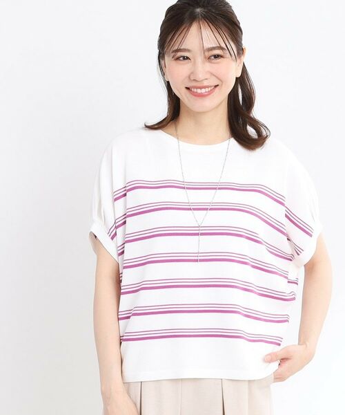 Reflect / リフレクト ニット・セーター | 【WEB先行カラーあり／手洗い可】スレッドボーダーニット | 詳細5