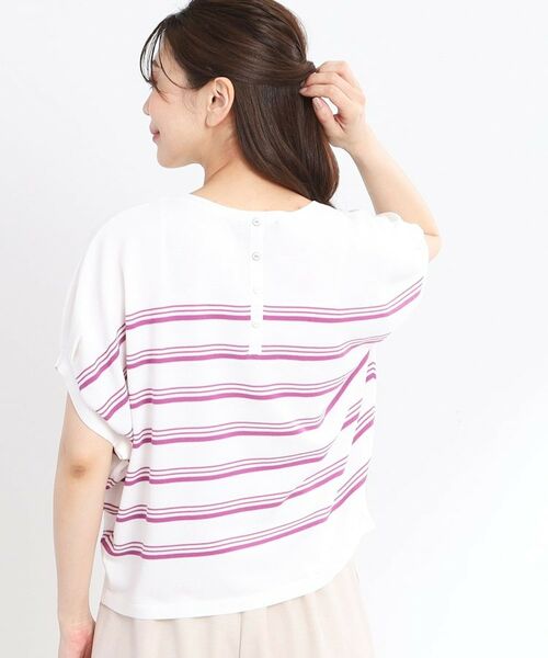 Reflect / リフレクト ニット・セーター | 【WEB先行カラーあり／手洗い可】スレッドボーダーニット | 詳細6