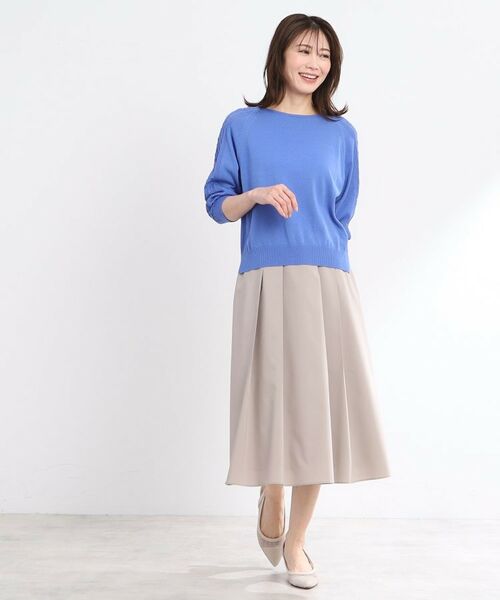 Reflect / リフレクト ニット・セーター | 【WEB先行カラーあり/手洗い可】透かし柄スリーブニット | 詳細12