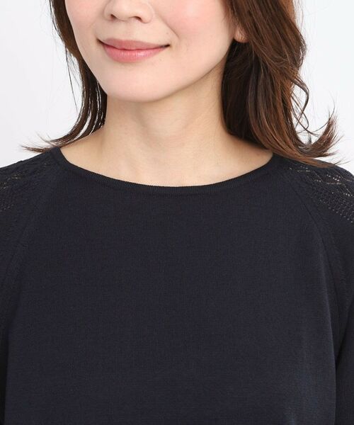 Reflect / リフレクト ニット・セーター | 【WEB先行カラーあり/手洗い可】透かし柄スリーブニット | 詳細22