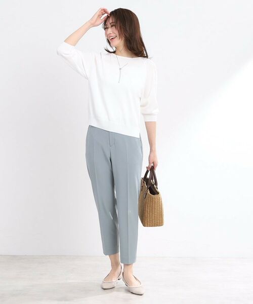 Reflect / リフレクト ニット・セーター | 【WEB先行カラーあり/手洗い可】透かし柄スリーブニット | 詳細3