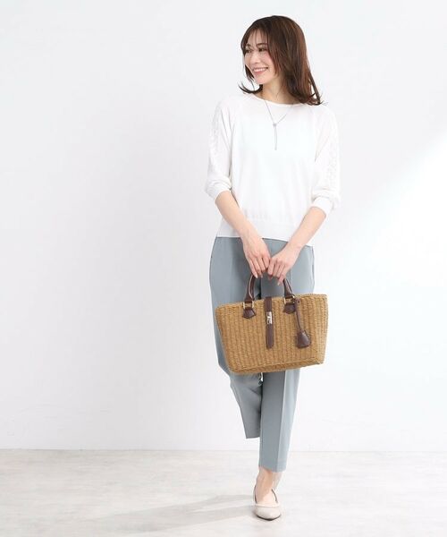 Reflect / リフレクト ニット・セーター | 【WEB先行カラーあり/手洗い可】透かし柄スリーブニット | 詳細4