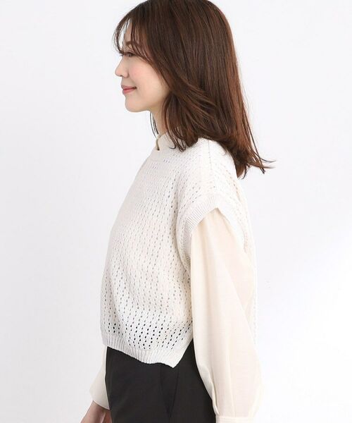 Reflect / リフレクト ニット・セーター | 【手洗い可】メッシュニットベスト | 詳細13