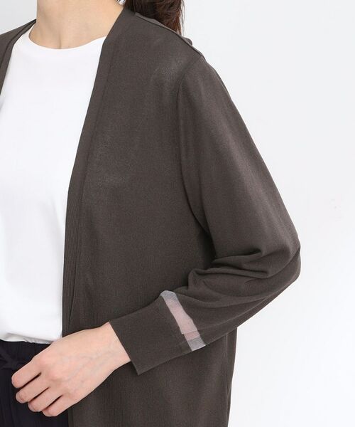 Reflect / リフレクト カーディガン・ボレロ | 【手洗い可】着流しカーディガン | 詳細24