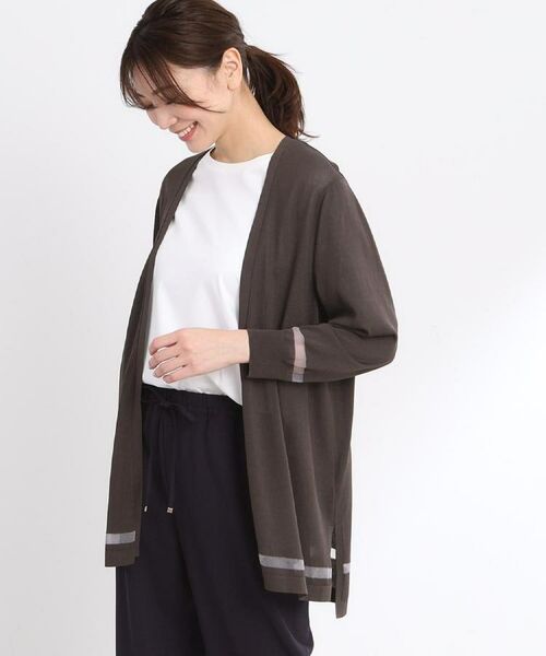 Reflect / リフレクト カーディガン・ボレロ | 【手洗い可】着流しカーディガン | 詳細7