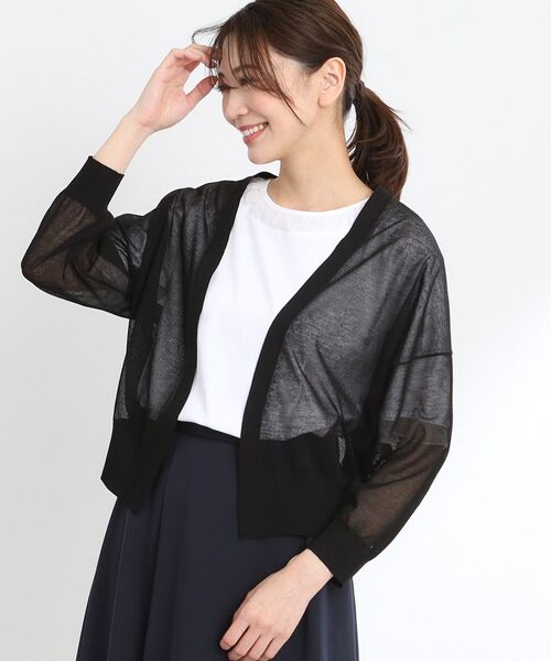 Reflect / リフレクト カーディガン・ボレロ | 【手洗い可】キレイめシアーカーディガン | 詳細10