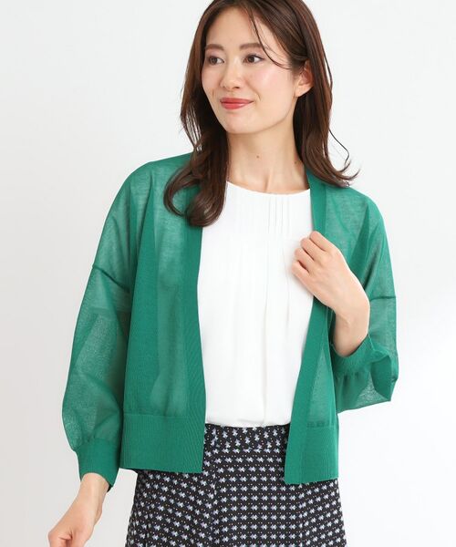 Reflect / リフレクト カーディガン・ボレロ | 【手洗い可】キレイめシアーカーディガン | 詳細22
