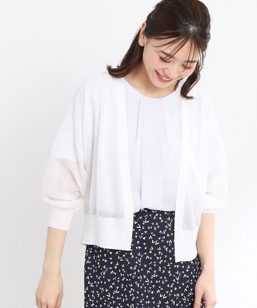 Reflect / リフレクト カーディガン・ボレロ | 【手洗い可】キレイめシアーカーディガン | 詳細5