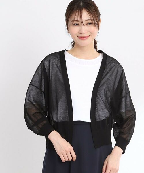 Reflect / リフレクト カーディガン・ボレロ | 【手洗い可】キレイめシアーカーディガン | 詳細9