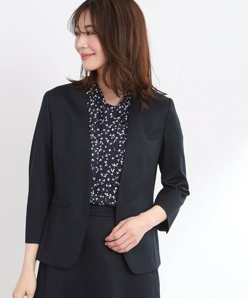 Reflect / リフレクト ノーカラージャケット | 【匠シリーズ/洗える】匠ジャケット/ノーカラー | 詳細11