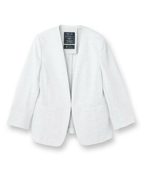 Reflect / リフレクト ノーカラージャケット | 【匠シリーズ/洗える】匠ジャケット/ノーカラー | 詳細15