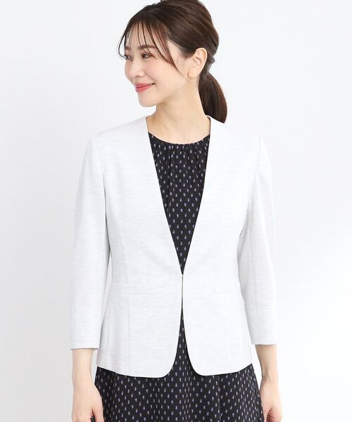 Reflect / リフレクト ノーカラージャケット | 【匠シリーズ/洗える】匠ジャケット/ノーカラー | 詳細16