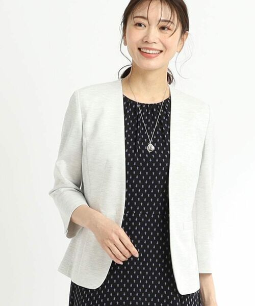 Reflect / リフレクト ノーカラージャケット | 【匠シリーズ/洗える】匠ジャケット/ノーカラー | 詳細24