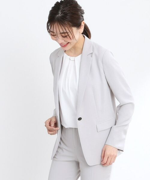 Reflect / リフレクト テーラードジャケット | 【洗える/セットアップ可/通勤におすすめ】ライティジャケット | 詳細3