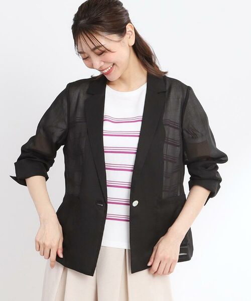 Reflect / リフレクト テーラードジャケット | 【接触冷感/洗える】シアージャケット | 詳細3