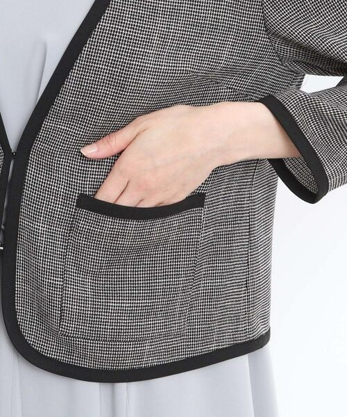 Reflect / リフレクト ノーカラージャケット | 【夏SALE/R‐QUALITY/手洗い可】パイピングジャケット | 詳細16