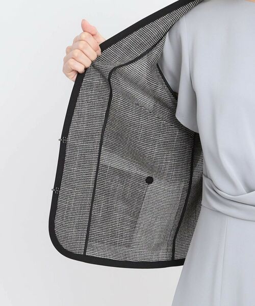 Reflect / リフレクト ノーカラージャケット | 【夏SALE/R‐QUALITY/手洗い可】パイピングジャケット | 詳細17