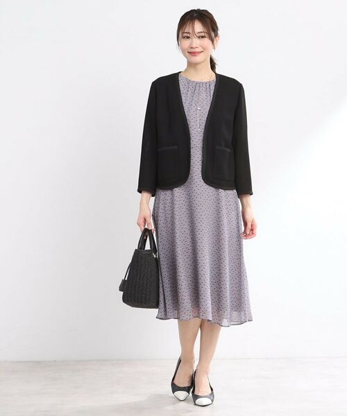 Reflect / リフレクト ノーカラージャケット | 【夏SALE/R‐QUALITY/手洗い可】パイピングジャケット | 詳細3