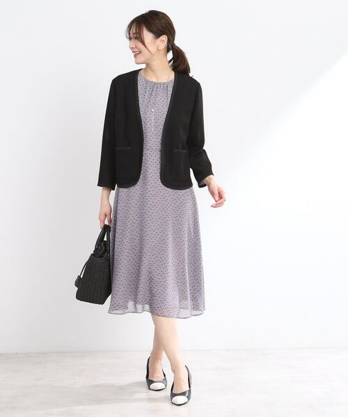 Reflect / リフレクト ノーカラージャケット | 【夏SALE/R‐QUALITY/手洗い可】パイピングジャケット | 詳細4