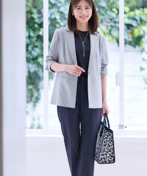 Reflect / リフレクト テーラードジャケット | 【マシンウォッシュ可/セットアップ可/通勤におすすめ】ドライタッチジャケット | 詳細10