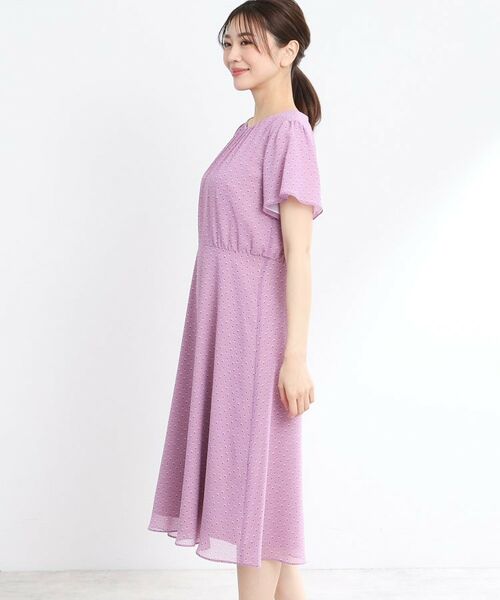 Reflect / リフレクト ミニ丈・ひざ丈ワンピース | 【夏SALE/WEB先行カラーあり/マシンウォッシュ可】コツキ幾何柄ワンピース | 詳細23