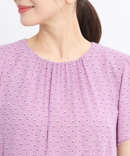 Reflect / リフレクト ミニ丈・ひざ丈ワンピース | 【夏SALE/WEB先行カラーあり/マシンウォッシュ可】コツキ幾何柄ワンピース | 詳細25