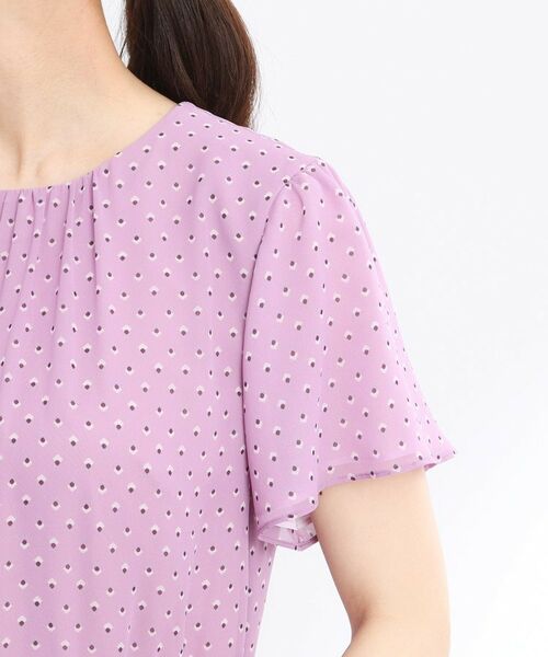 Reflect / リフレクト ミニ丈・ひざ丈ワンピース | 【夏SALE/WEB先行カラーあり/マシンウォッシュ可】コツキ幾何柄ワンピース | 詳細27