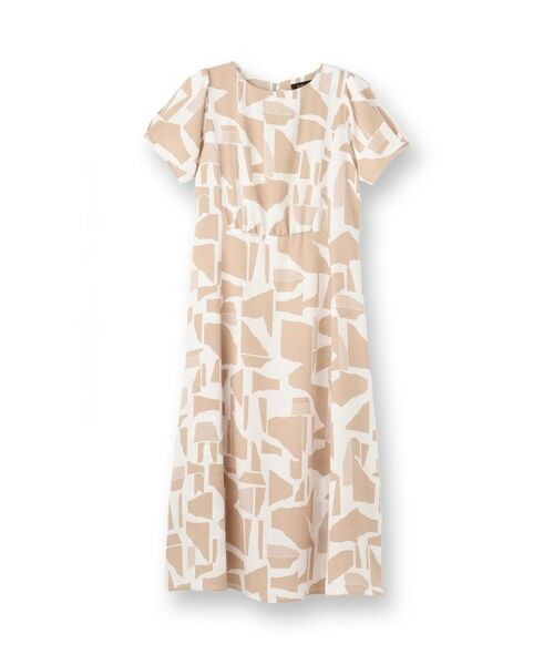 Reflect / リフレクト ロング・マキシ丈ワンピース | 【WEB先行カラーあり／マシンウォッシュ可】幾何モチーフプリントワンピース | 詳細14