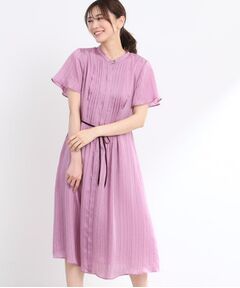 Reflect / リフレクト ミニ丈・ひざ丈ワンピース | 【夏SALE／手洗い可】シャドーボーダーワンピース