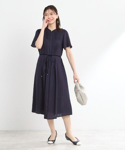 Reflect / リフレクト ミニ丈・ひざ丈ワンピース | 【夏SALE/手洗い可】シャドーボーダーワンピース | 詳細16