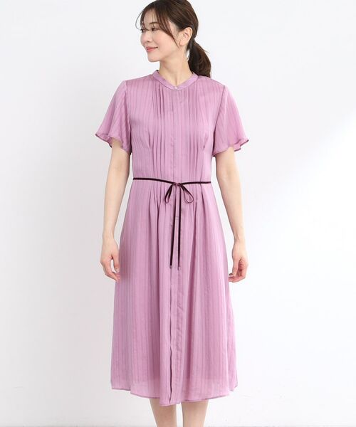 Reflect / リフレクト ミニ丈・ひざ丈ワンピース | 【夏SALE/手洗い可】シャドーボーダーワンピース | 詳細19