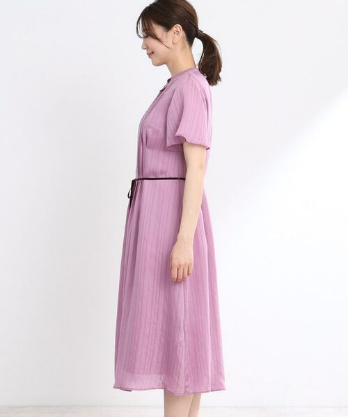 Reflect / リフレクト ミニ丈・ひざ丈ワンピース | 【夏SALE/手洗い可】シャドーボーダーワンピース | 詳細20