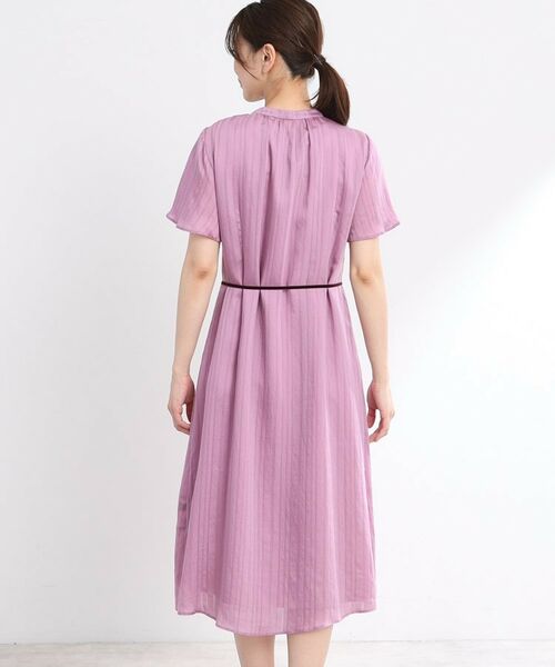 Reflect / リフレクト ミニ丈・ひざ丈ワンピース | 【夏SALE/手洗い可】シャドーボーダーワンピース | 詳細21