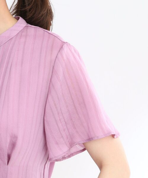 Reflect / リフレクト ミニ丈・ひざ丈ワンピース | 【夏SALE/手洗い可】シャドーボーダーワンピース | 詳細23