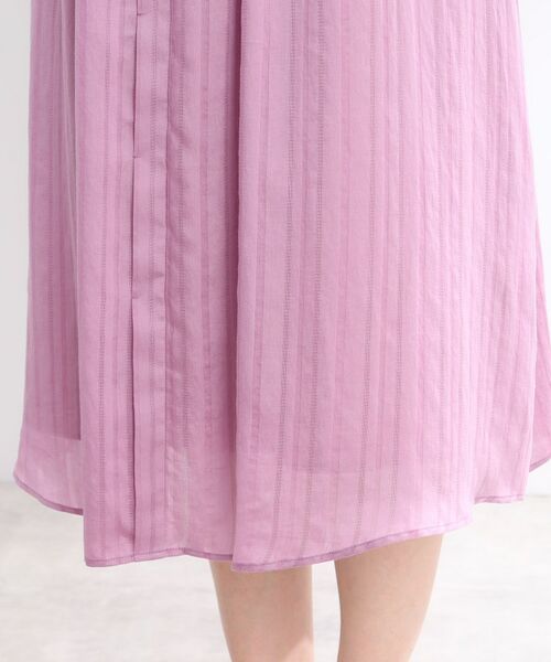 Reflect / リフレクト ミニ丈・ひざ丈ワンピース | 【夏SALE/手洗い可】シャドーボーダーワンピース | 詳細24