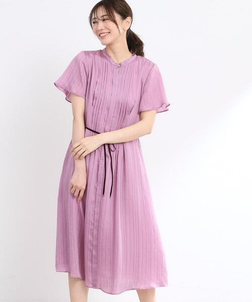 Reflect / リフレクト ミニ丈・ひざ丈ワンピース | 【夏SALE/手洗い可】シャドーボーダーワンピース | 詳細30