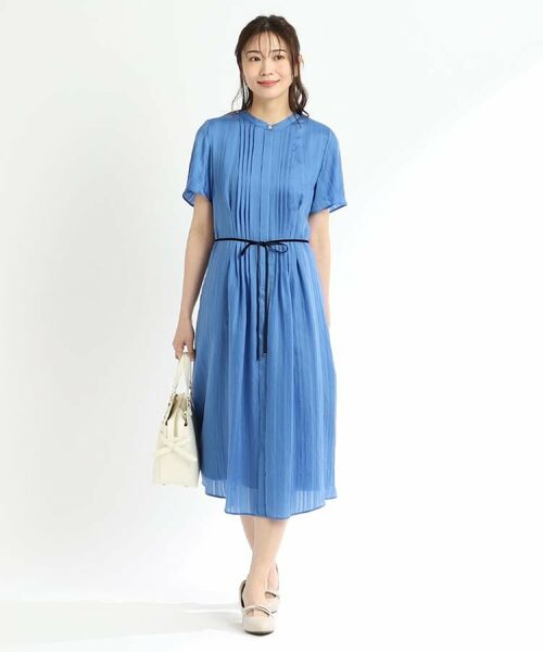 Reflect / リフレクト ミニ丈・ひざ丈ワンピース | 【夏SALE/手洗い可】シャドーボーダーワンピース | 詳細4