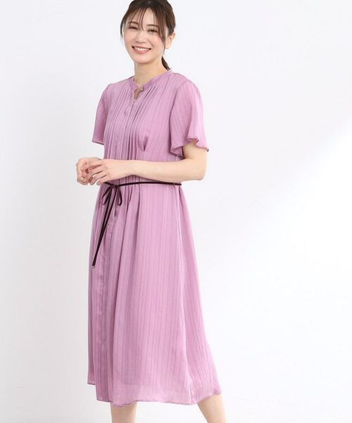 Reflect / リフレクト ミニ丈・ひざ丈ワンピース | 【夏SALE/手洗い可】シャドーボーダーワンピース | 詳細5