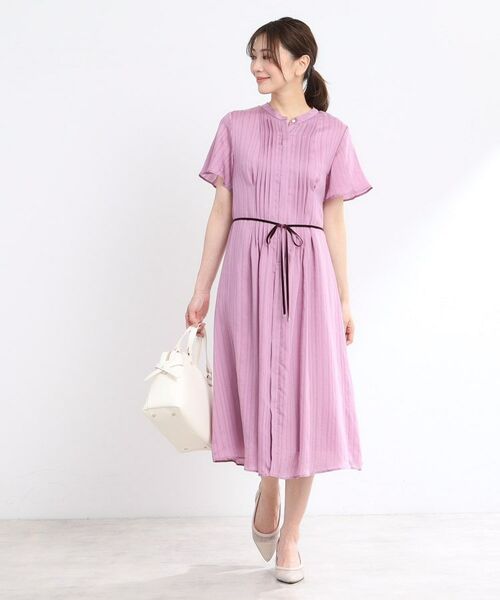 Reflect / リフレクト ミニ丈・ひざ丈ワンピース | 【夏SALE/手洗い可】シャドーボーダーワンピース | 詳細8